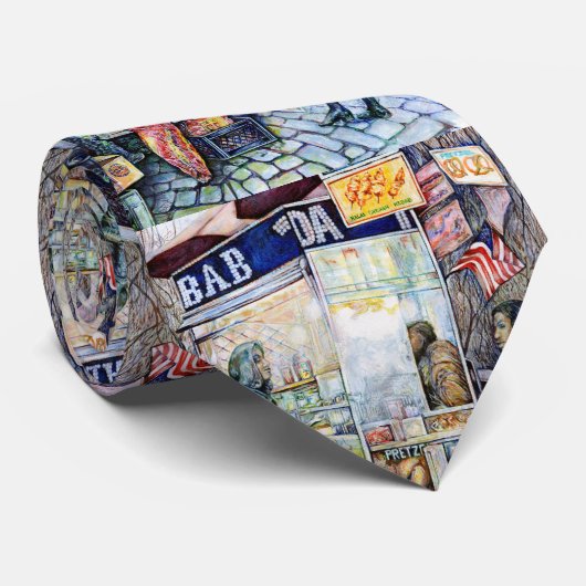 In Liebe mit Ärger und in Schwierigkeiten mit der Krawatte (Gerollt)