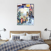 In Liebe mit Ärger und in Schwierigkeiten mit der Leinwanddruck (Insitu (Schlafzimmer))