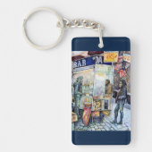 In Liebe mit Ärger und in Schwierigkeiten mit der Schlüsselanhänger (Vorderseite)