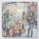 In Liebe mit Ärger und in Schwierigkeiten mit der Steinuntersetzer (Vorderseite)