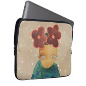 In Liebe mit Blume Laptopschutzhülle (Vorne Rechts)