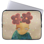 In Liebe mit Blume Laptopschutzhülle (Vorderseite)