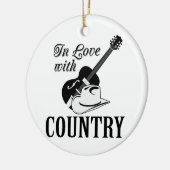 In Liebe mit dem Land Keramik Ornament (Links)