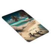In Liebe mit dem Meer | Tropische Kunst Magnet (Rechte Seite)