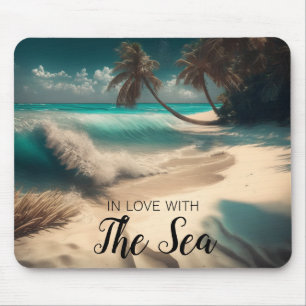 In Liebe mit dem Meer Tropische Kunst Mousepad