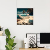 In Liebe mit dem Meer | Tropische Kunst Poster (Heimbüro)
