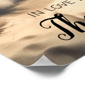 In Liebe mit dem Meer | Tropische Kunst Poster (Ecke)