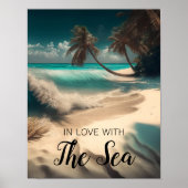 In Liebe mit dem Meer | Tropische Kunst Poster (Vorne)