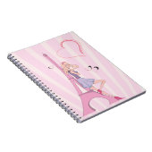 In Liebe mit dem Pariser Notebook Notizblock (Rechte Seite)