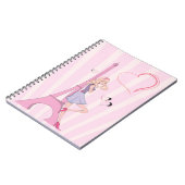 In Liebe mit dem Pariser Notebook Notizblock (Linke Seite)