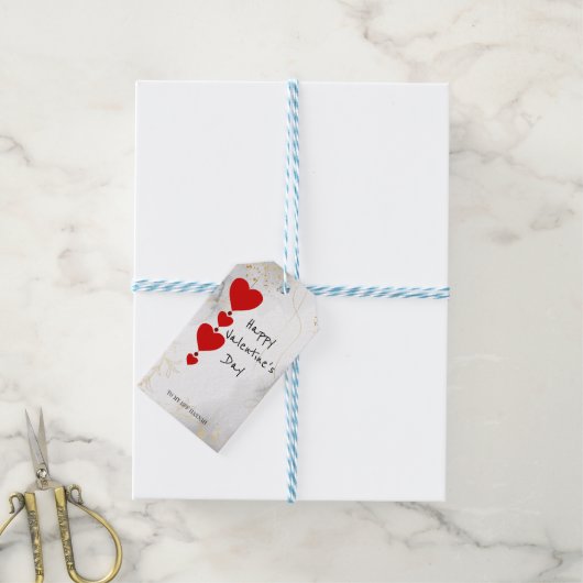 In Liebe mit dir fallen, Valentine Geschenkanhänger (Mit Garn)