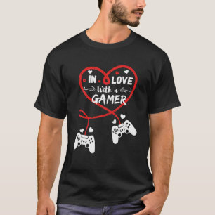 In Liebe mit einem Gamer Valentine Day Game Lover T-Shirt