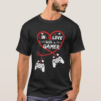 In Liebe mit einem Gamer Valentine Day Game Lover T-Shirt