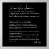 In Liebe mit einer anderen Liebe Poster Wand Kunst (Vorne)