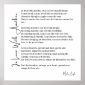 In Liebe mit einer anderen Liebe Poster Wand Kunst (Vorne)