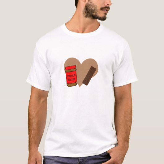 In Liebe mit Erdnussbutter und Schokolade T-Shirt (Vorderseite)