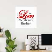 In Liebe mit meinem Barber Poster (Heimbüro)