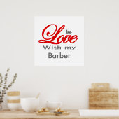 In Liebe mit meinem Barber Poster (Küche)