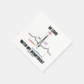 In Liebe mit meinem Herzrhythmus EKG Serviette (Ecke)