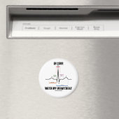 In Liebe mit meinem Herzschlag (Elektrokardiogramm Magnet (In Situ (Geschirrspüler))