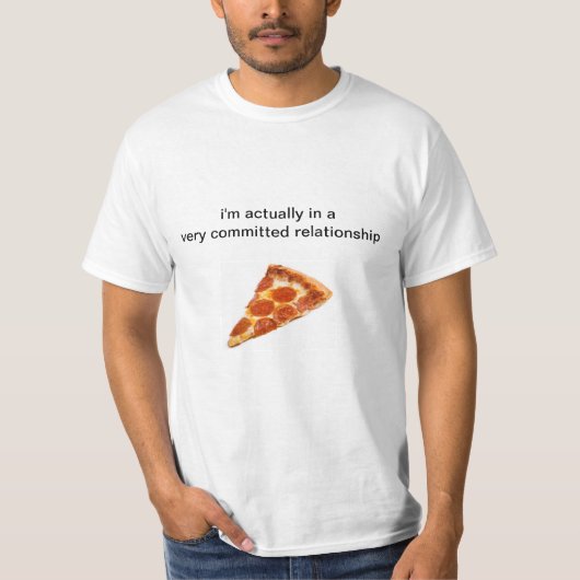 In Liebe mit Pizza! T-Shirt (Vorderseite)