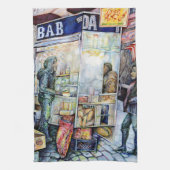 in Liebe mit Schwierigkeiten und in Schwierigkeite Geschirrtuch (Vertikal)