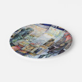 in Liebe mit Schwierigkeiten und in Schwierigkeite Pappteller (Schrägansicht)