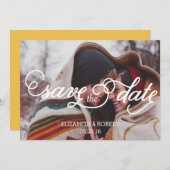 In Liebe mit Script Wedding Save the date (Vorne/Hinten)