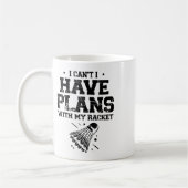 In Liebe mit Shuttle Badminton Player Shuttle Rack Kaffeetasse (Links)