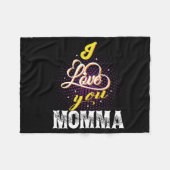 In Liebe momma Fleecedecke (Vorderseite (Horizontal))