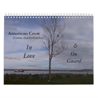 In Liebe & On Guard Crow Calendar Kalender