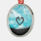 In Liebe Ornament Aus Metall (Links)