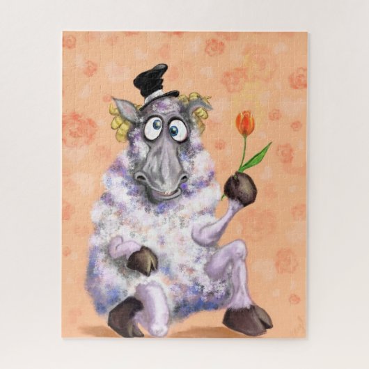 In Liebe Ram - Gentleman - Ihren Text / Namen hinz Puzzle (Vertikal)