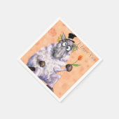 In Liebe Ram - Ich Liebe Sie - Fügen Sie Ihren Tex Serviette (Ecke)