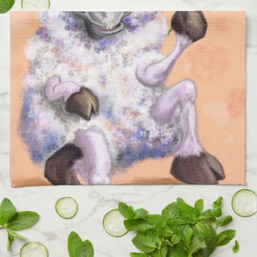 In Liebe Ram - Romantic - Fügen Sie Ihren Text / N Geschirrtuch (Gefaltet)