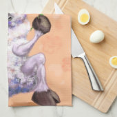 In Liebe Ram - Romantic - Fügen Sie Ihren Text / N Geschirrtuch (Viertel Falte)