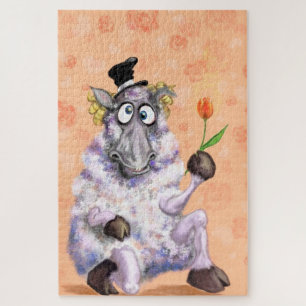 In Liebe Ram - Romantic - Fügen Sie Ihren Text / N Puzzle