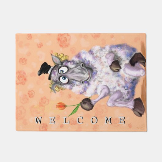 In Liebe Ram - Willkommen - Romantik Fußmatte (Vorderseite)