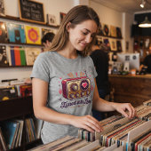 In Liebe-Retro-Funkdesign optimiert Tri-Blend Shirt