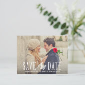 In Liebe | Save the Date Postkarte (Stehend Vorderseite)