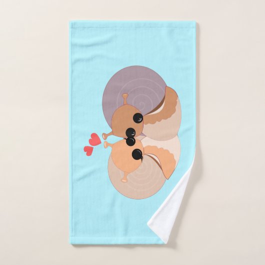 In Liebe Schnecken Badetücher - Ihre Farben - Text Badhandtuch Set (Handtuch)