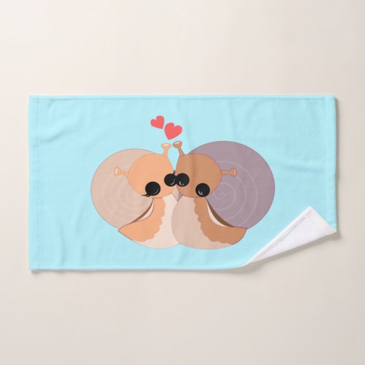 In Liebe Schnecken Badetücher - Ihre Farben - Text Badhandtuch Set (Handtuch)