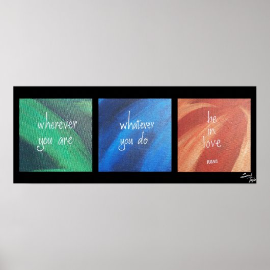 in Liebe sein Poster (Vorne)