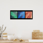 in Liebe sein Poster (Küche)