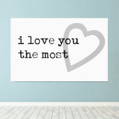 in Liebe Sie das modernste Herz Leinwanddruck (Insitu (Holzboden))