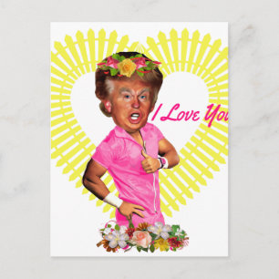 In Liebe Sie Donald Trump Postkarte