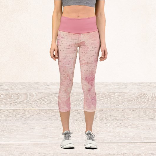 In Liebe ummantelt Capri Leggings