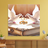 In Liebe vereint Leinwanddruck (Insitu (Wohnzimmer))