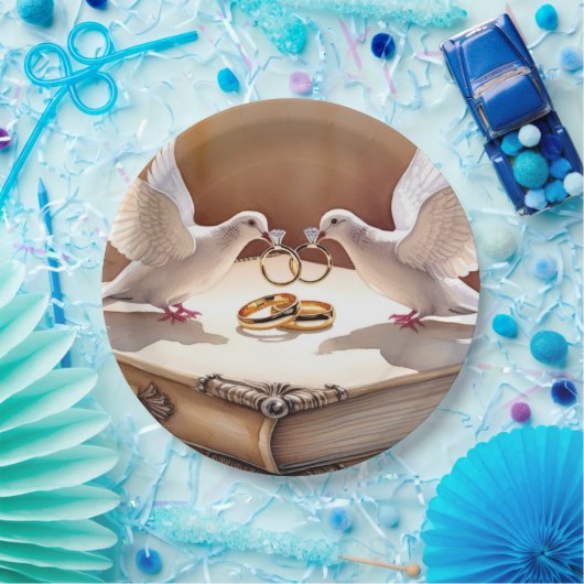 In Liebe vereint Pappteller (Party)