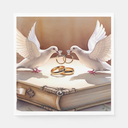 In Liebe vereint Serviette (Vorderseite)